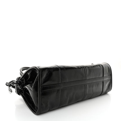 Prada Shiny Nappa Medium Shoulder Bag Black 4 of 10