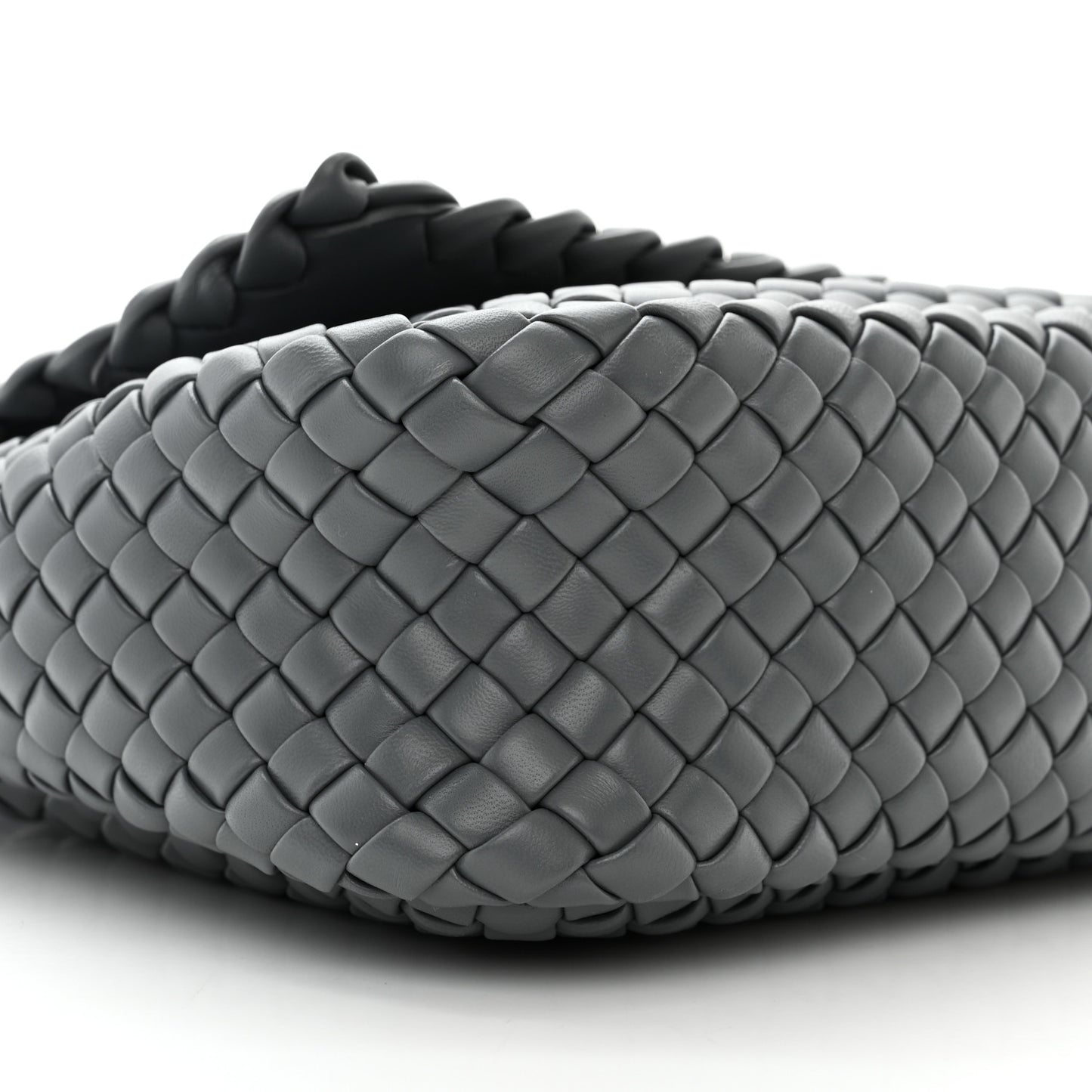 Nappa Intrecciato Small Cobble Shoulder Bag Thunder