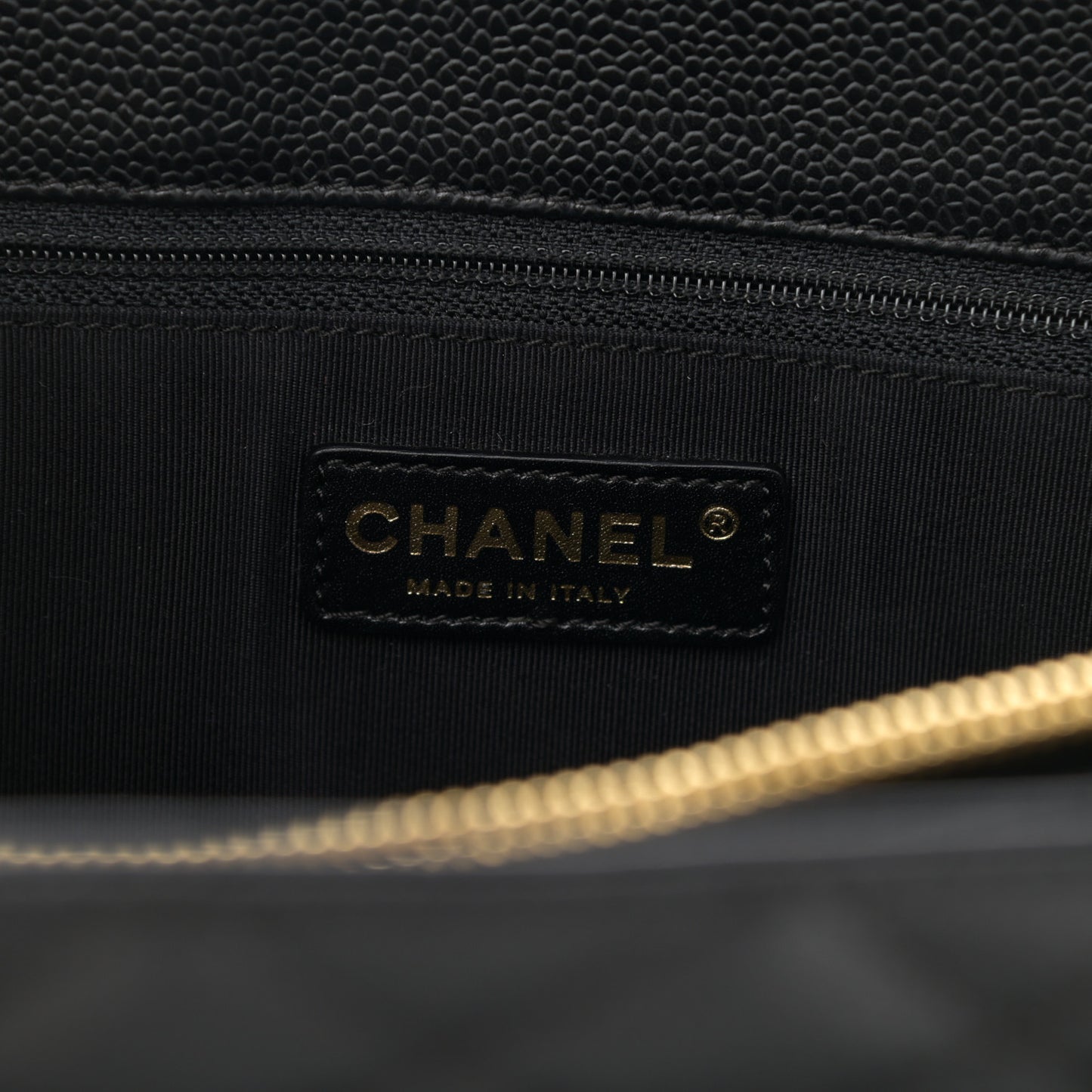 Caviar Quilted Grand Shopping Tote GST Black