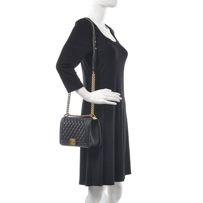 Chanel Caviar Quilted Medium Boy Flap Black 2 of 8