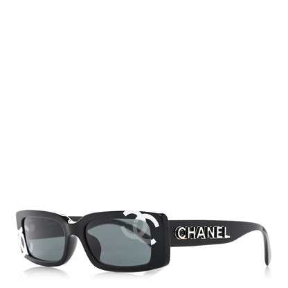 Chanel Acetate CC Sunglasses 71473A Black 1 of 9