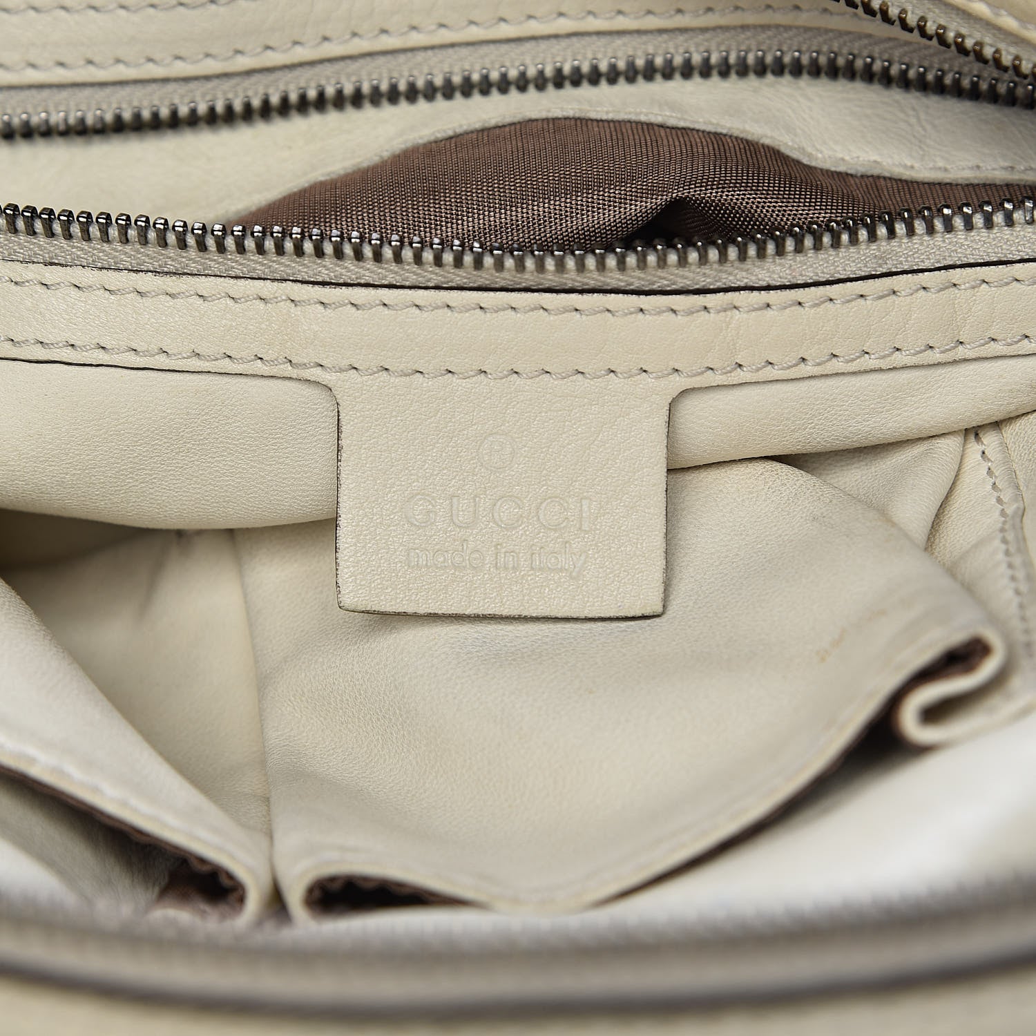 Gucci Calfskin Medium Icon Bit Boston Off White 6 of 31