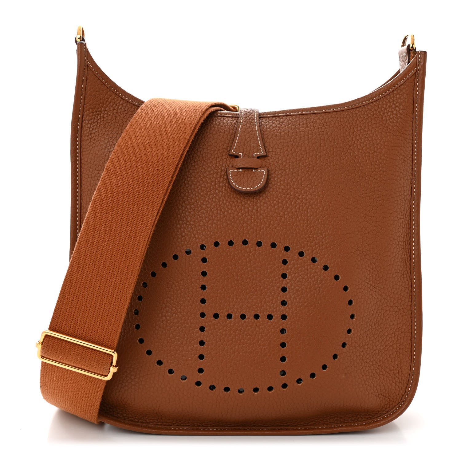 Hermes Taurillon Clemence Evelyne III PM Gold 1 of 10