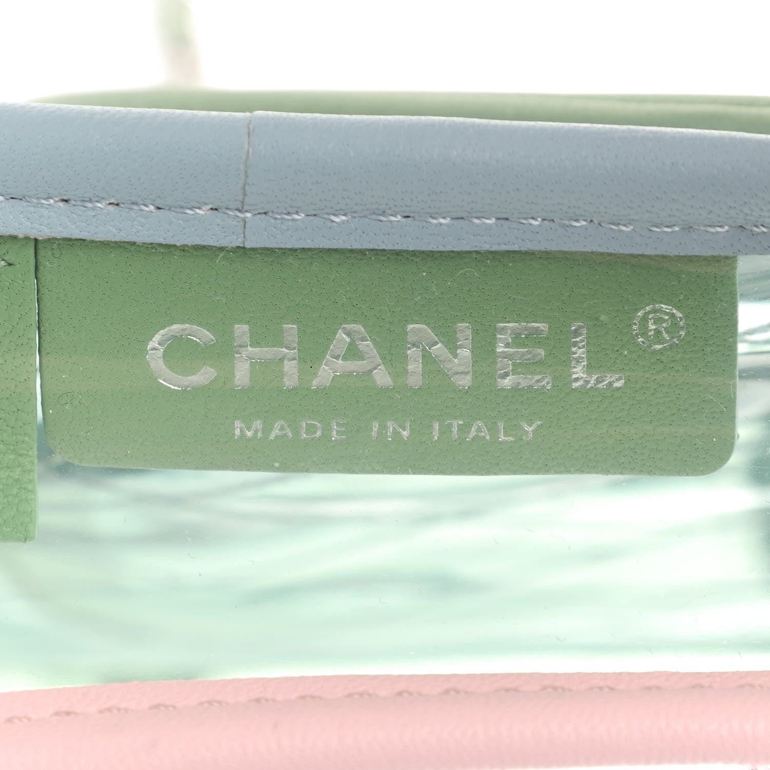 Chanel Lambskin PVC Quilted Mini Coco Splash Flap Blue Green 8 of 9