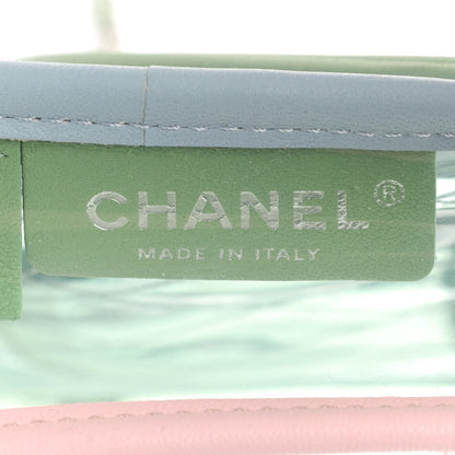 Chanel Lambskin PVC Quilted Mini Coco Splash Flap Blue Green 8 of 9