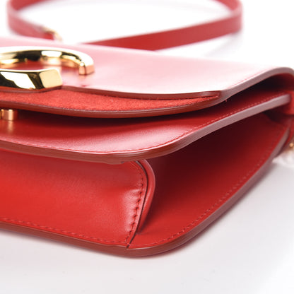 Chloe Calfskin Suede C Clutch With Chain Plaid Red 6 of 9