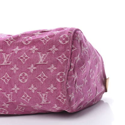Louis Vuitton Monogram Denim Neo Speedy Fuchsia 10 of 21
