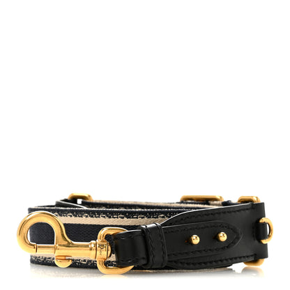 Christian Dior Canvas Embroidered Shoulder Strap Blue 1 of 5