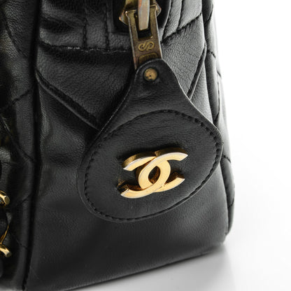 Chanel Lambskin Quilted Camera Case Black 15 of 17