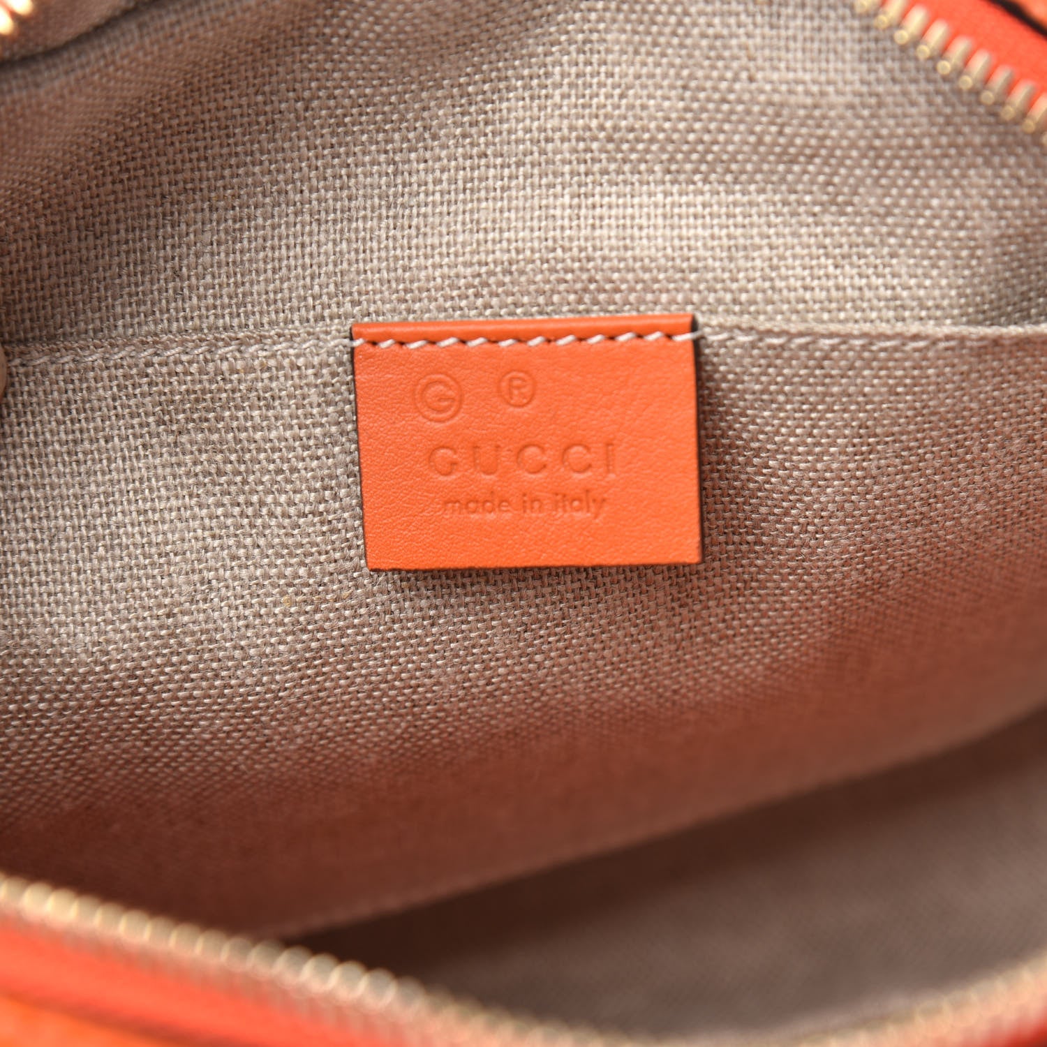 Gucci Soft Microguccissima Mini Bree Messenger Bag Sun Orange 6 of 9