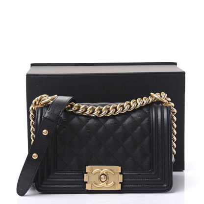 Chanel Caviar Quilted Small Boy Flap Black 10 of 10