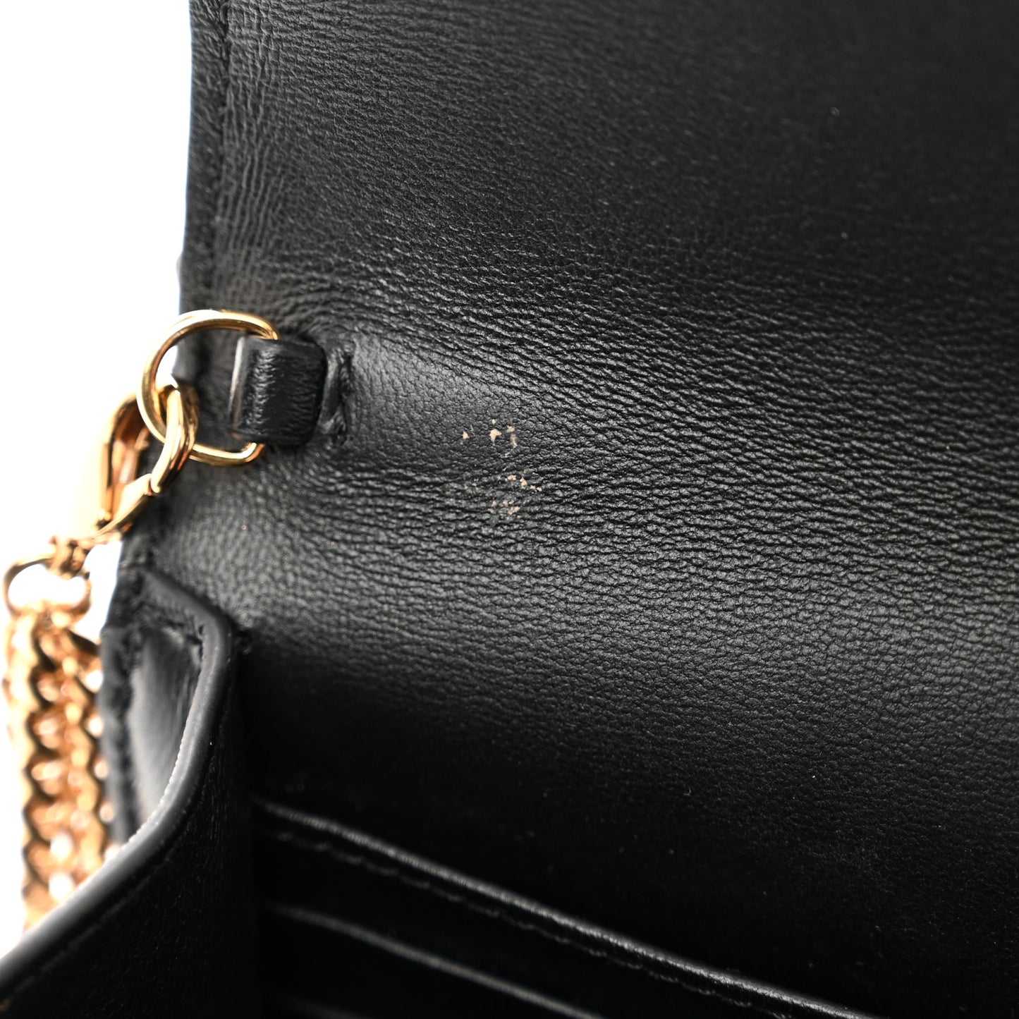 Nappa Quilted Virtus Clutch Bag Black