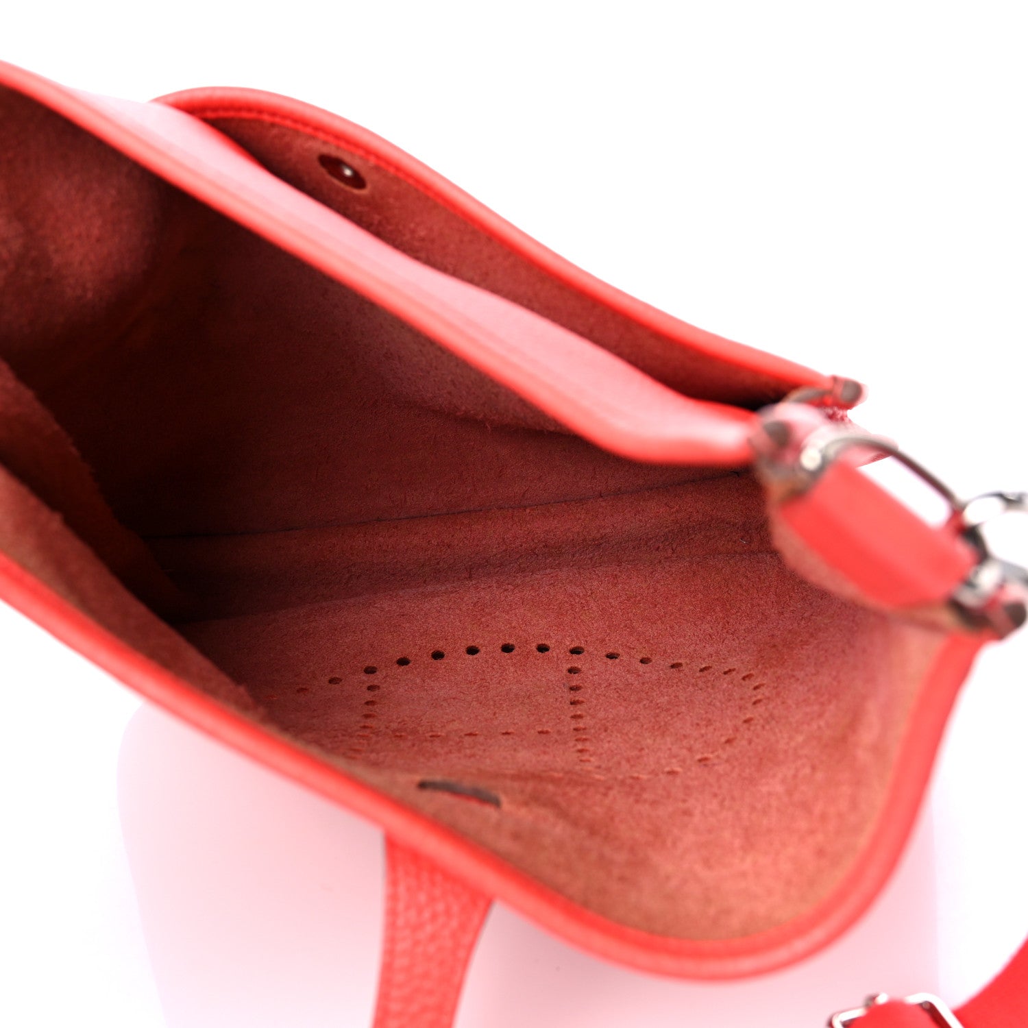 Hermes Taurillon Clemence Evelyne III PM Rouge Pivoine 5 of 13