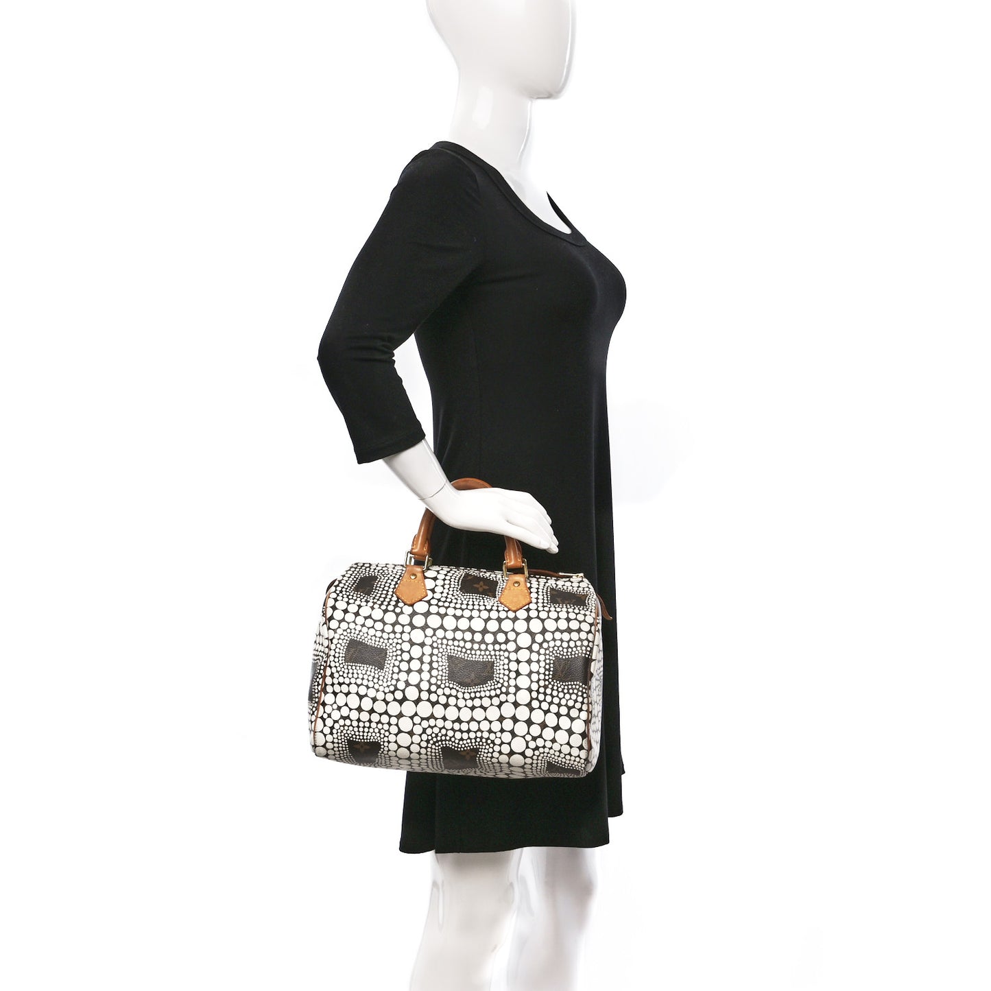 Monogram Kusama Town Speedy 30 White