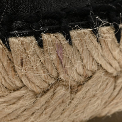 Chanel Lambskin Quilted CC Espadrilles 40 Black 10 of 11