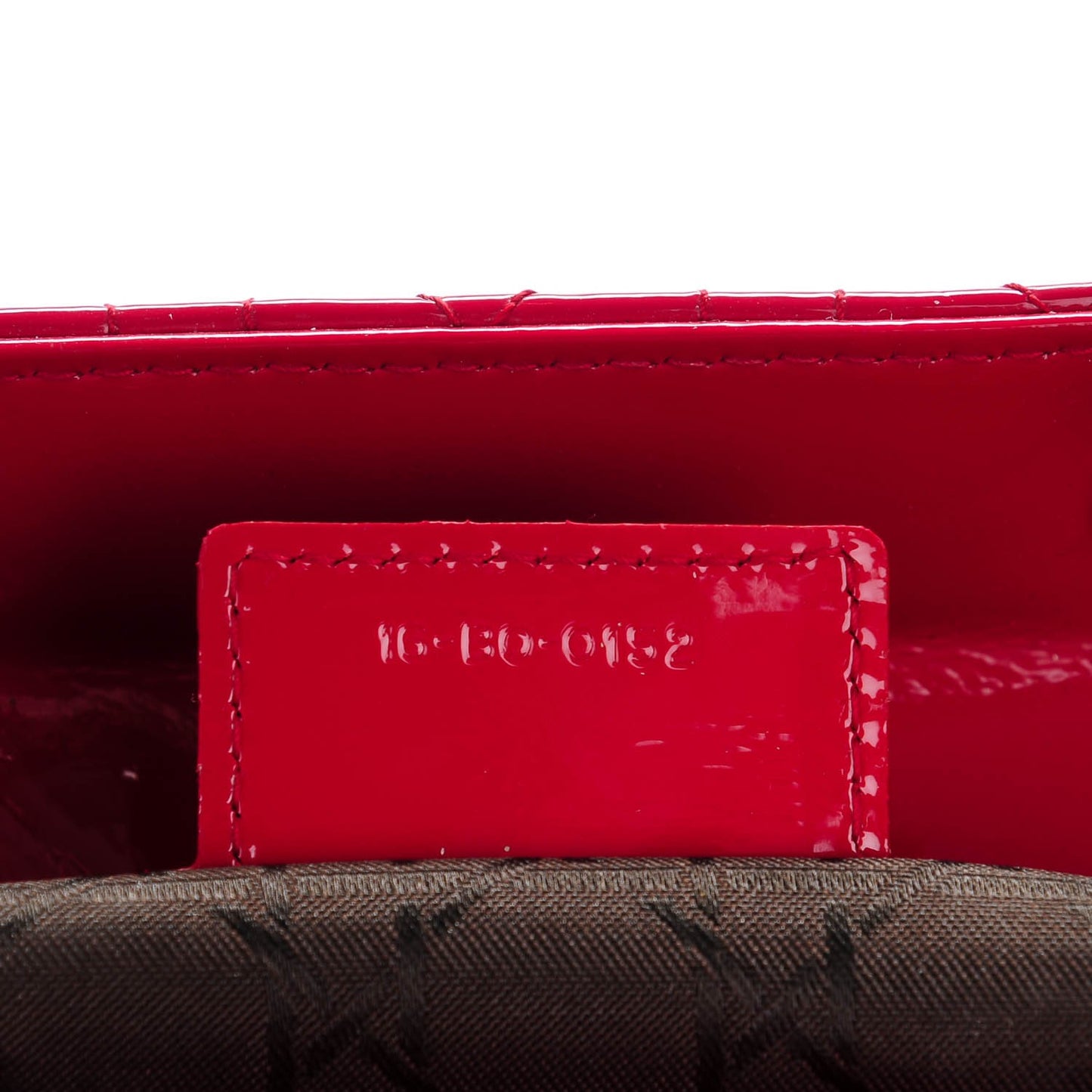 Patent Cannage Large Lady Dior Red