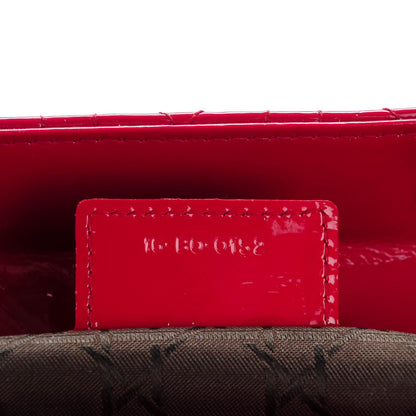 Christian Dior Patent Cannage Large Lady Dior Red 7 of 7