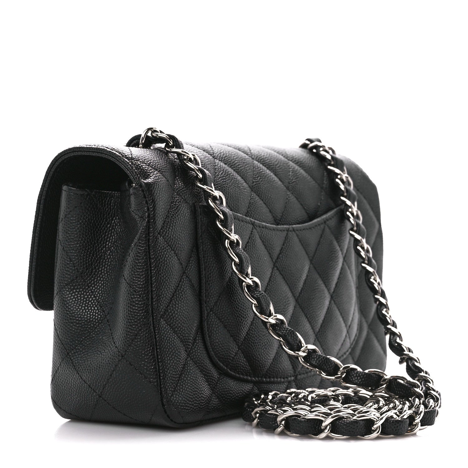 Chanel Caviar Quilted Mini Rectangular Flap Black 2 of 12