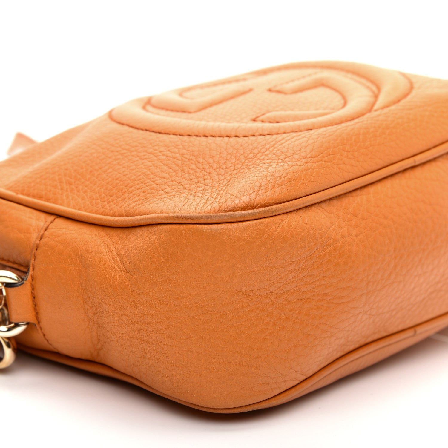 Gucci Pebbled Calfskin Small Soho Disco Bag Curcuma 6 of 11