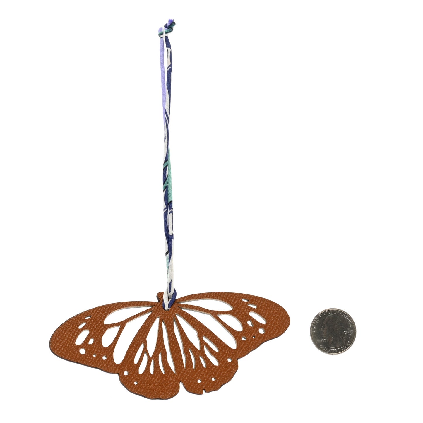 Togo Epsom Petit H Butterfly Bag Charm Multicolor