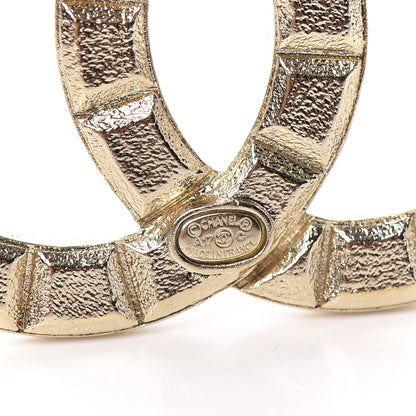 Chanel Studded CC Pin Brooch Gold 4 of 4