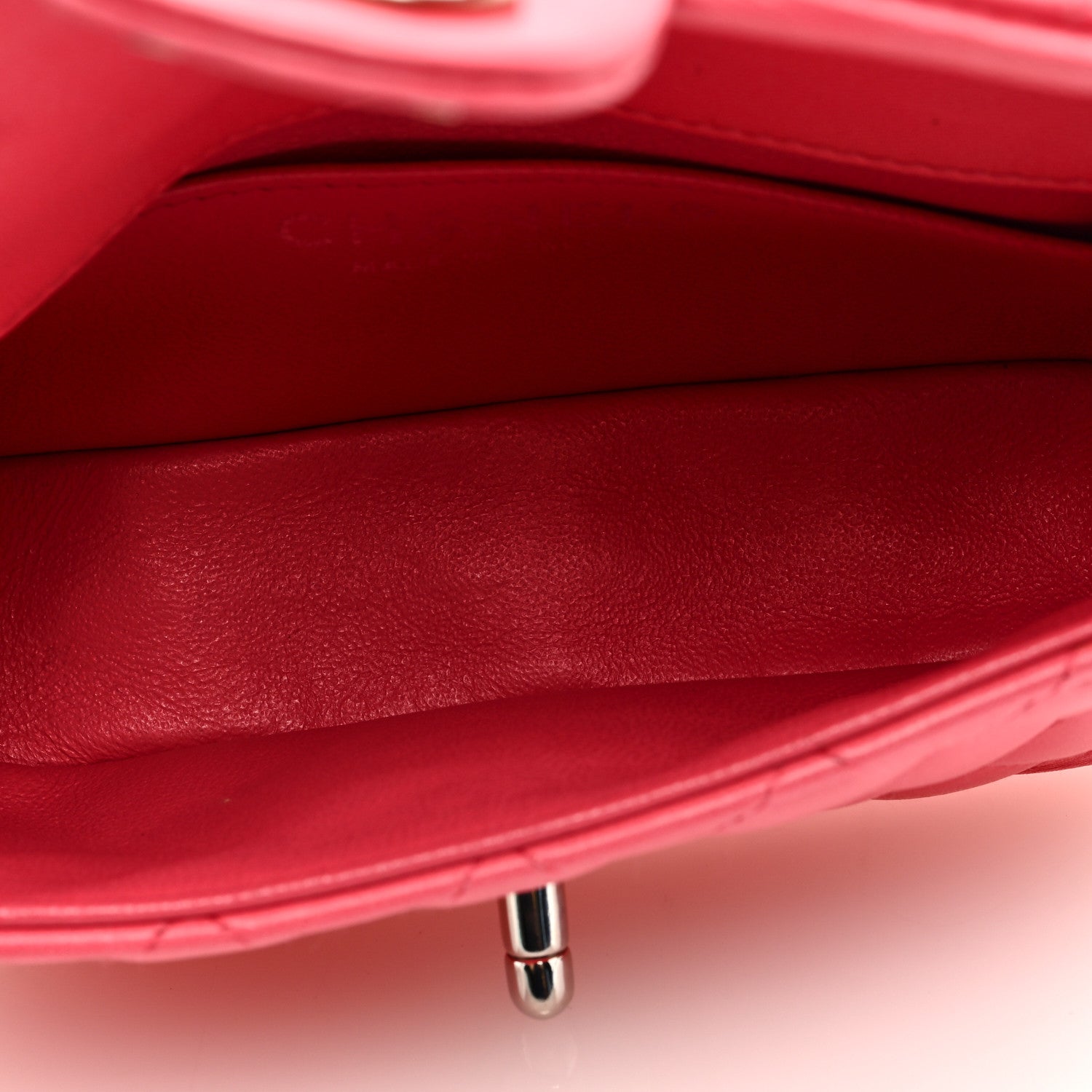 Chanel Lambskin Quilted Extra Mini Rectangular Flap Pink 5 of 9