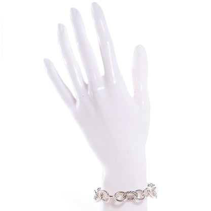David Yurman Sterling Silver 12mm Large Oval Link Bracelet 2 of 5