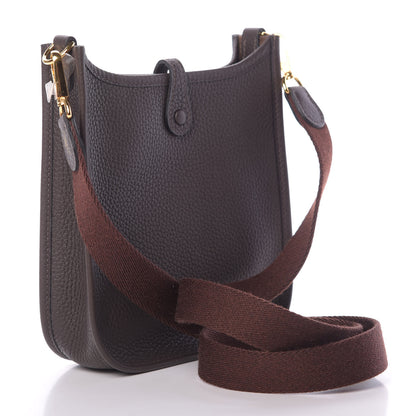 Hermes Taurillon Clemence Evelyne TPM Havane 3 of 11