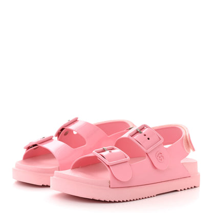 Gucci Rubber Mini Double G Womens Isla Dad Sandals 36 Wild Rose 3 of 9