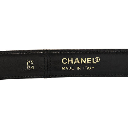 Chanel Calfskin CC Turnlock Belt 75 30 Black 5 of 5