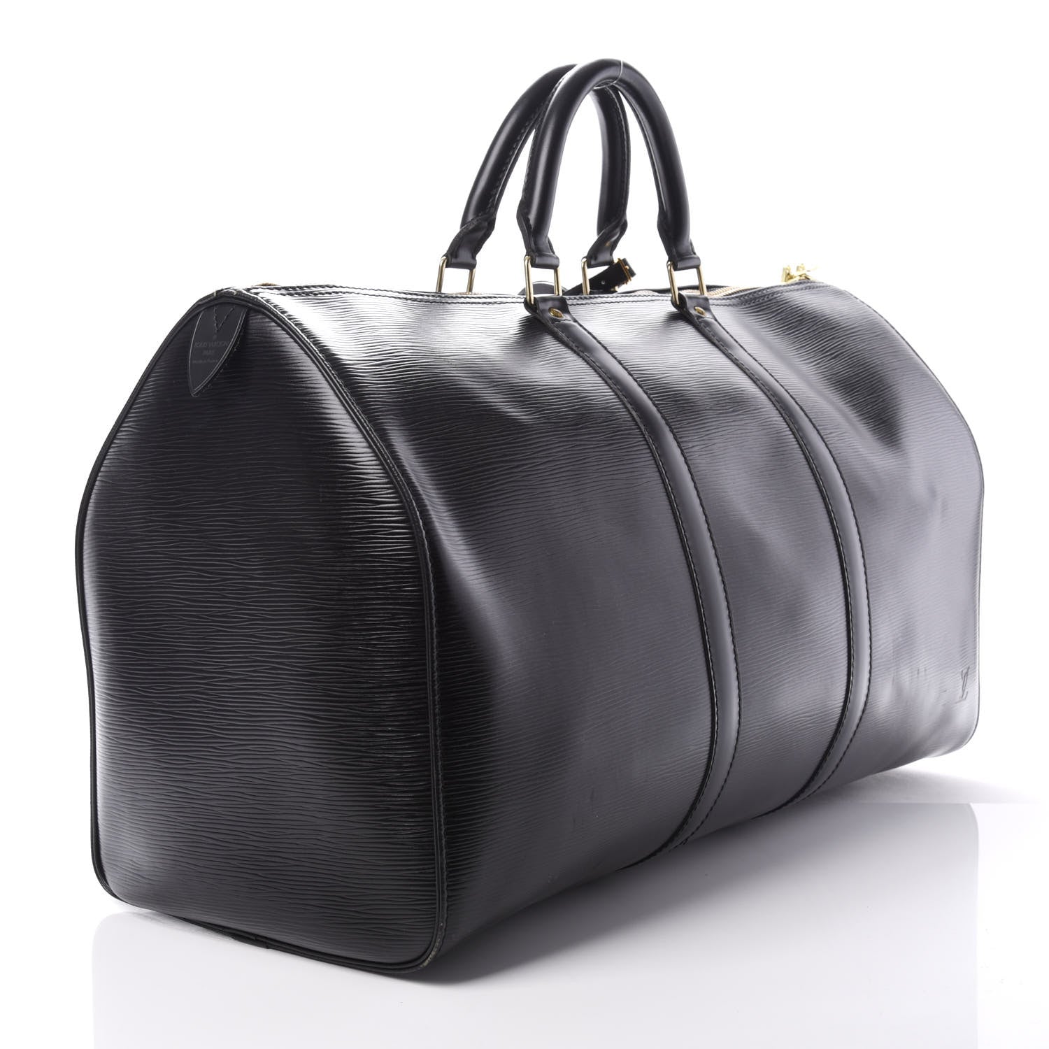 Louis Vuitton Epi Keepall 50 Black 2 of 9