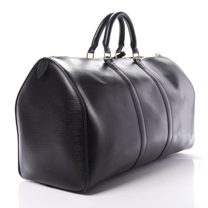 Louis Vuitton Epi Keepall 50 Black 2 of 9