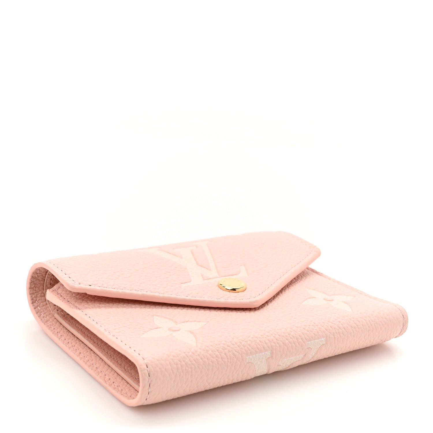 Louis Vuitton Empreinte Monogram Giant Victorine Wallet Rose Trianon Creme 4 of 8