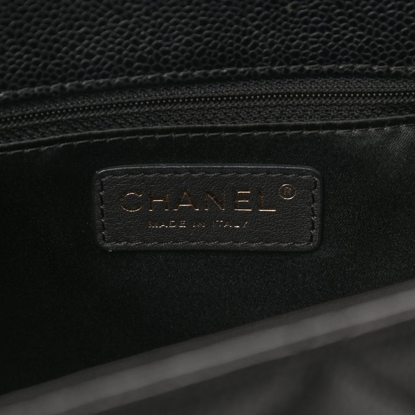 Caviar Quilted Grand Shopping Tote GST Black