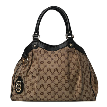 Gucci Monogram Medium Sukey Tote Beige Ebony Black 1 of 26