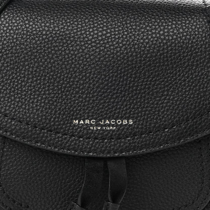 Marc Jacobs Pebbled Calfskin Maverick Saddle Bag Black 7 of 8