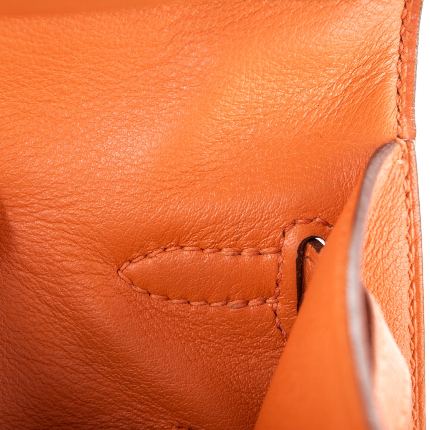 Hermes Swift Kelly Pochette Clutch Orange 19 of 20