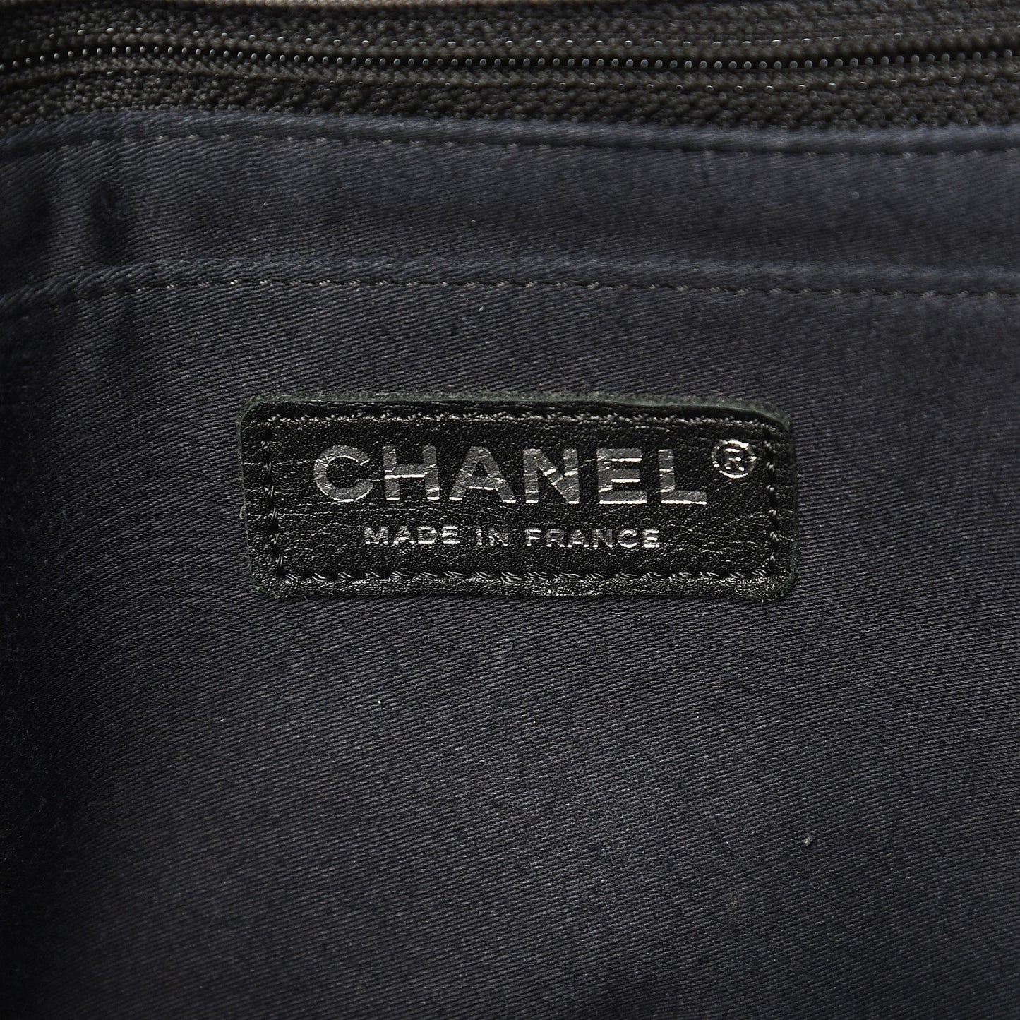 Denim Tweed Patchwork Jumbo Single Flap Blue