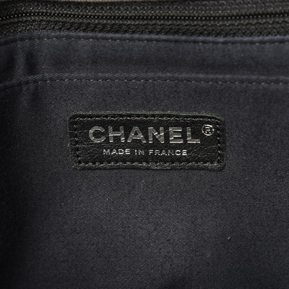 Chanel Denim Tweed Patchwork Jumbo Single Flap Blue 7 of 9