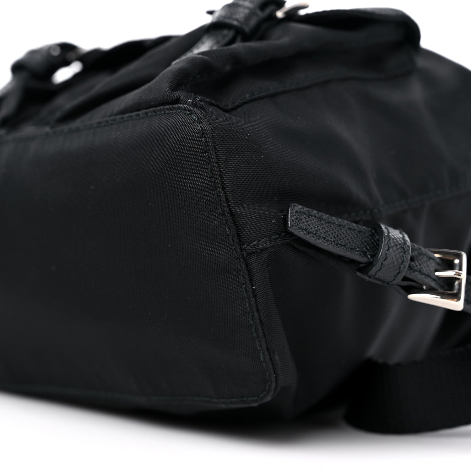 Prada Nylon Vela Mini Crossbody Backpack Black 9 of 9