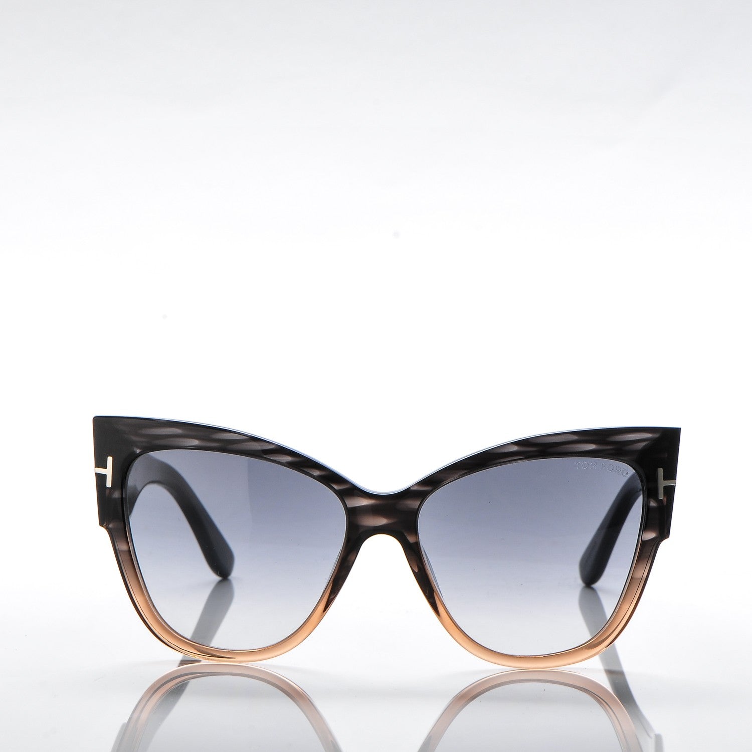 Tom Ford Anoushka Sunglasses TF371 Melange Grey Peach 4 of 6