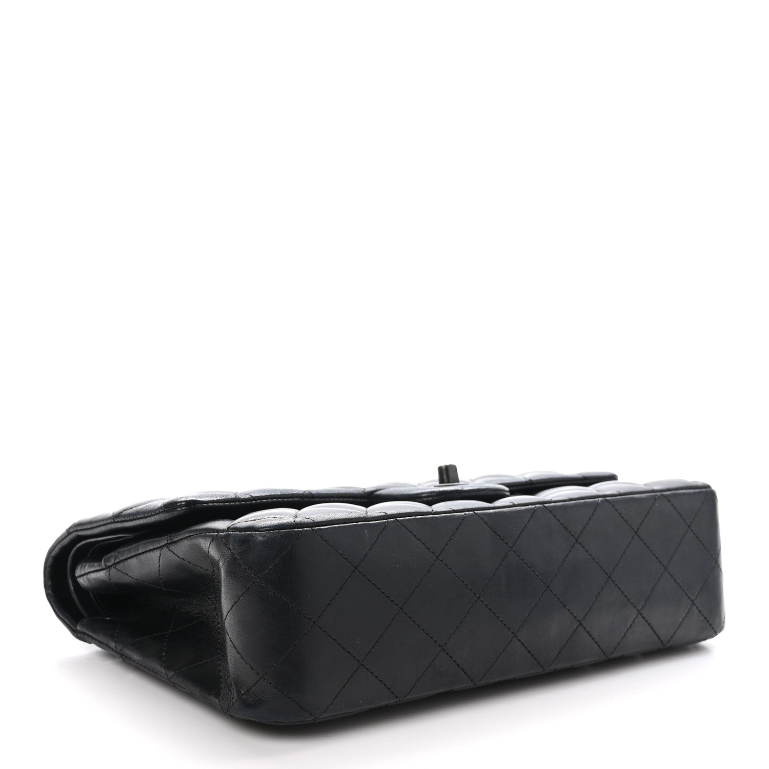 Chanel Lambskin Quilted Medium Double Flap So Black 4 of 10