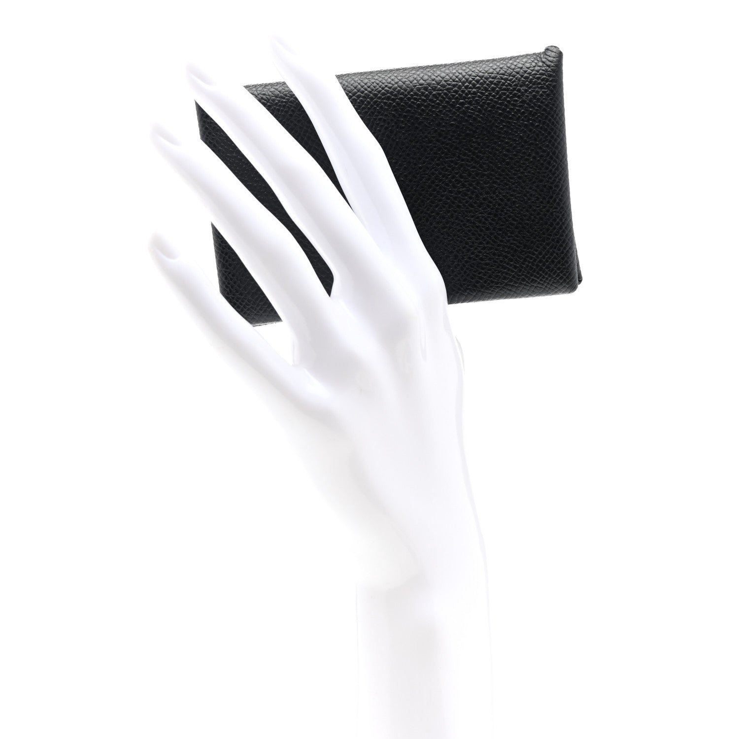 Hermes Epsom Calvi Card Case Black 2 of 6