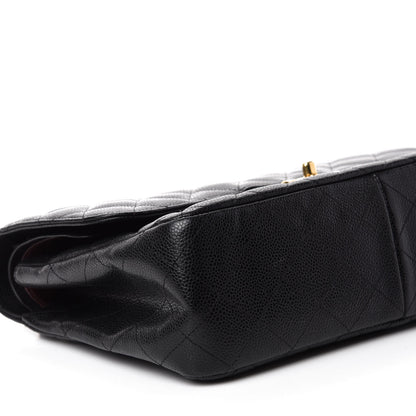Chanel Caviar Quilted Jumbo Double Flap Black 6 of 11