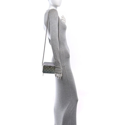 Chanel Gradient Metallic Calfskin Quilted Camera Bag Silver Blue Yellow Purple 2 of 10