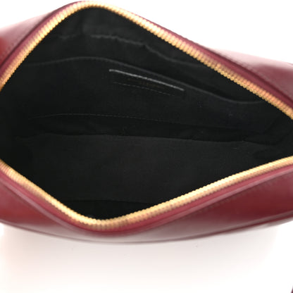 Saint Laurent Calfskin Matelasse Monogram Lou Camera Bag Dark Legion Red 5 of 10