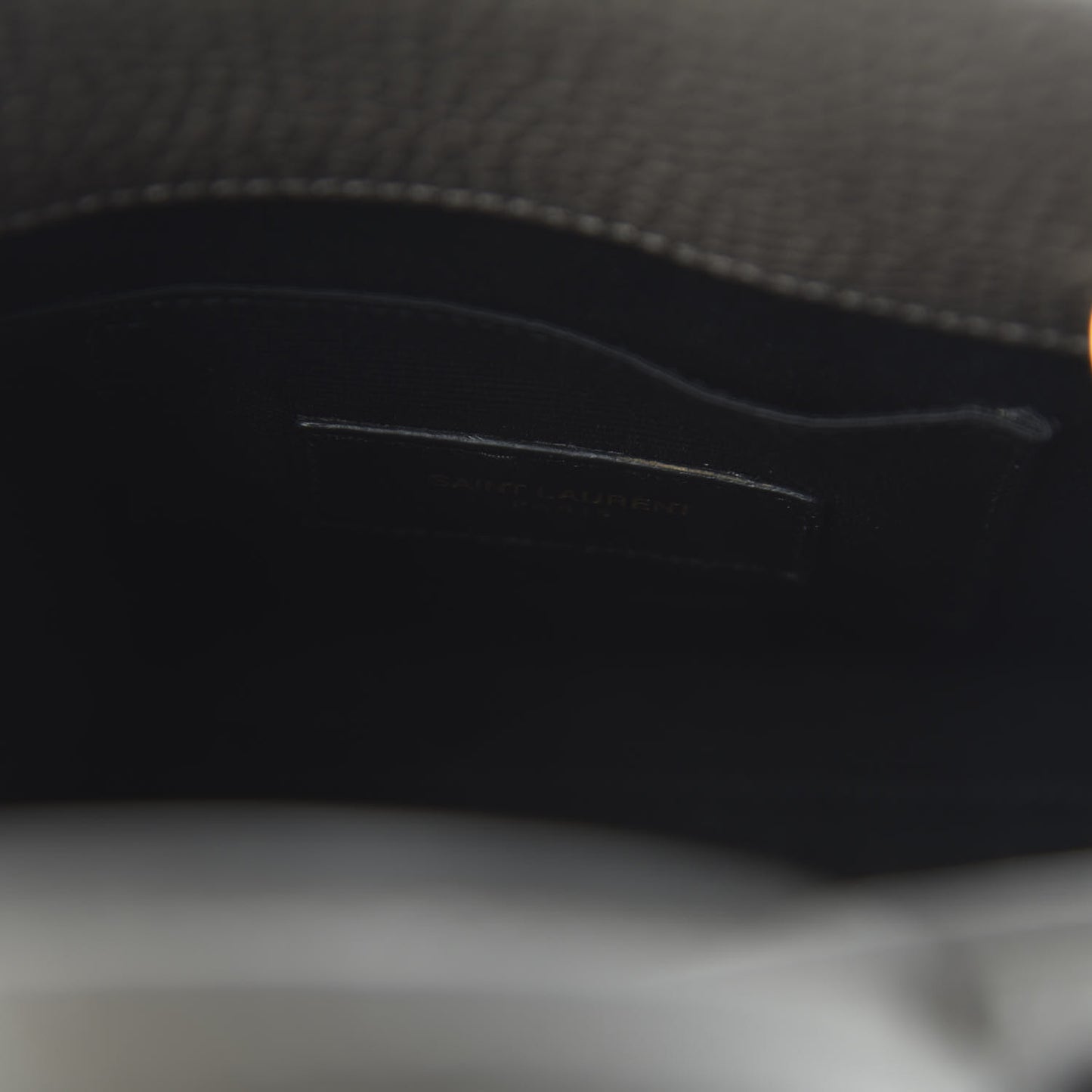 Grained Calfskin Nano Sac De Jour Fog