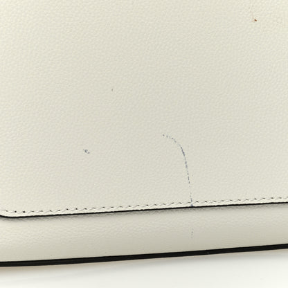 Jimmy Choo Calfskin Crystal Cheri Top Handle Bag Milk 11 of 12