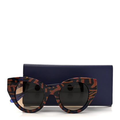 Fendi Cat Eye Fanny Sunglasses FF 0105/S Blue Multicolor 7 of 7