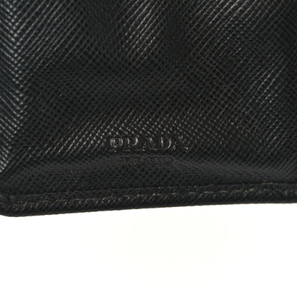 Prada Saffiano Metal Compact Wallet Black 6 of 6